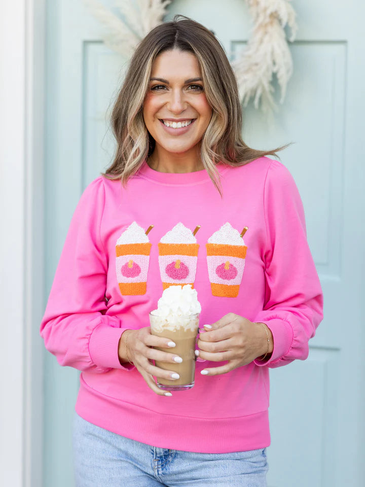 Pink Pumpkin Spice Latte Sweatshirt