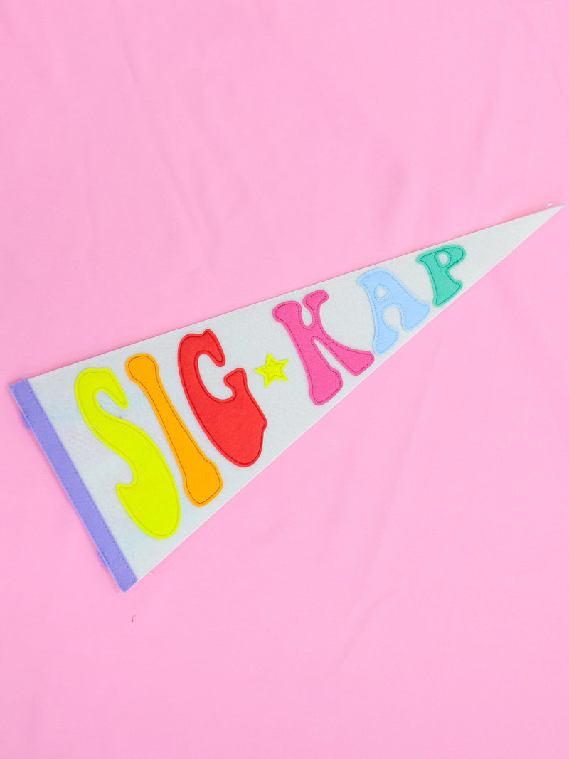 Rainbow Pennant Flag