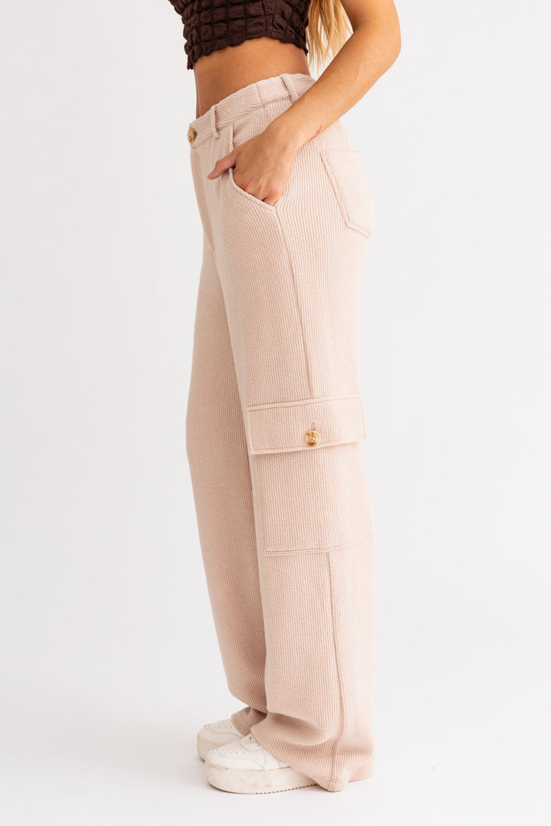 Knit Cargo Pants