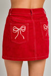 Red Shortie Skirt