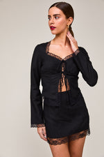 Lace Trim Top with Skirt-SET SIZES MUST MATCH