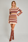 Stripe Bell Sweater Dress