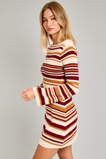 Stripe Bell Sweater Dress