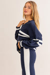 V-neck Oversized Sweater Top
