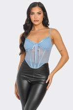 Tie Front Corset Top