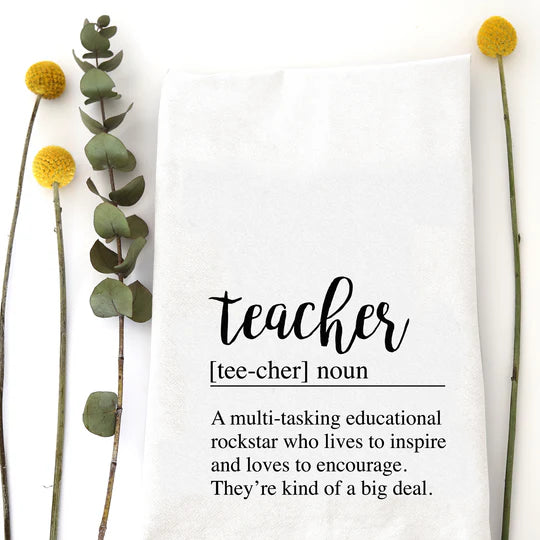Teacher Definition Tea Towel