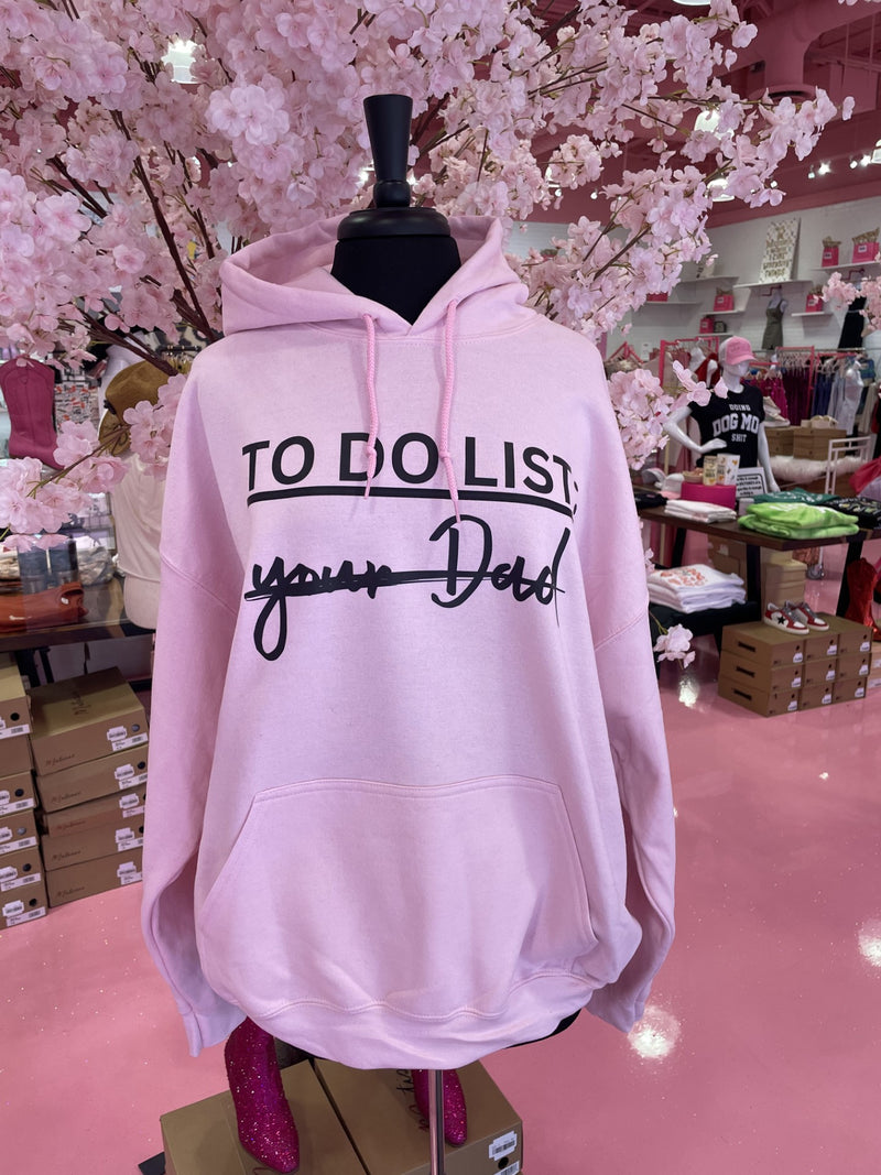 To-Do List Pink Hoodies