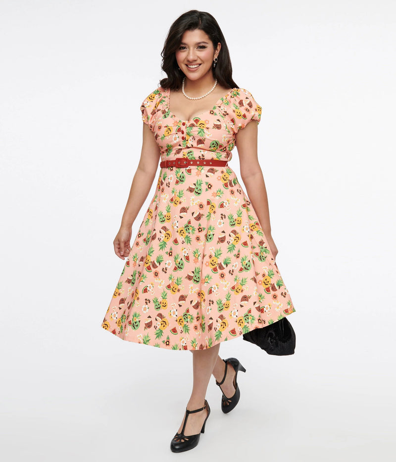 Pink Pumpkin Swing Dress