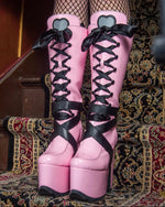 Pink Vegan Monster High Boots
