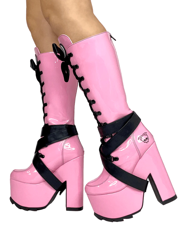 Pink Vegan Monster High Boots