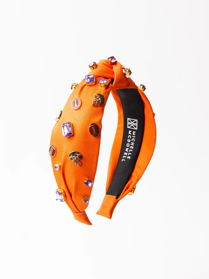 Purple and Orange Gameday Headbands