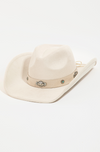 Western Disc Ribbon Strap Cowboy Hat