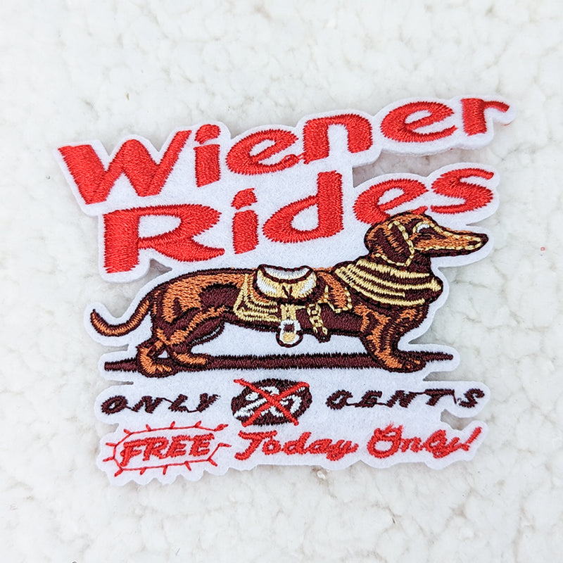 Weiner Rides Embroidered Patch