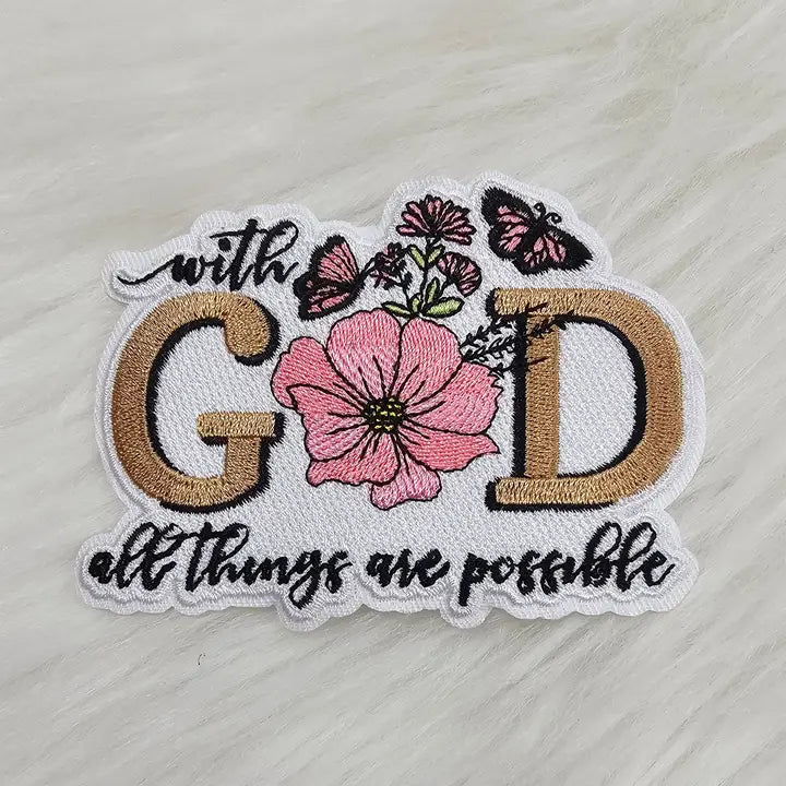 With God All Things are Possible Patch