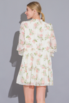 Floral Chiffon Ruffle Baby Doll Dress