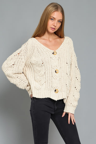 Button Down Sweater