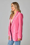 Crushed Velvet Blazer