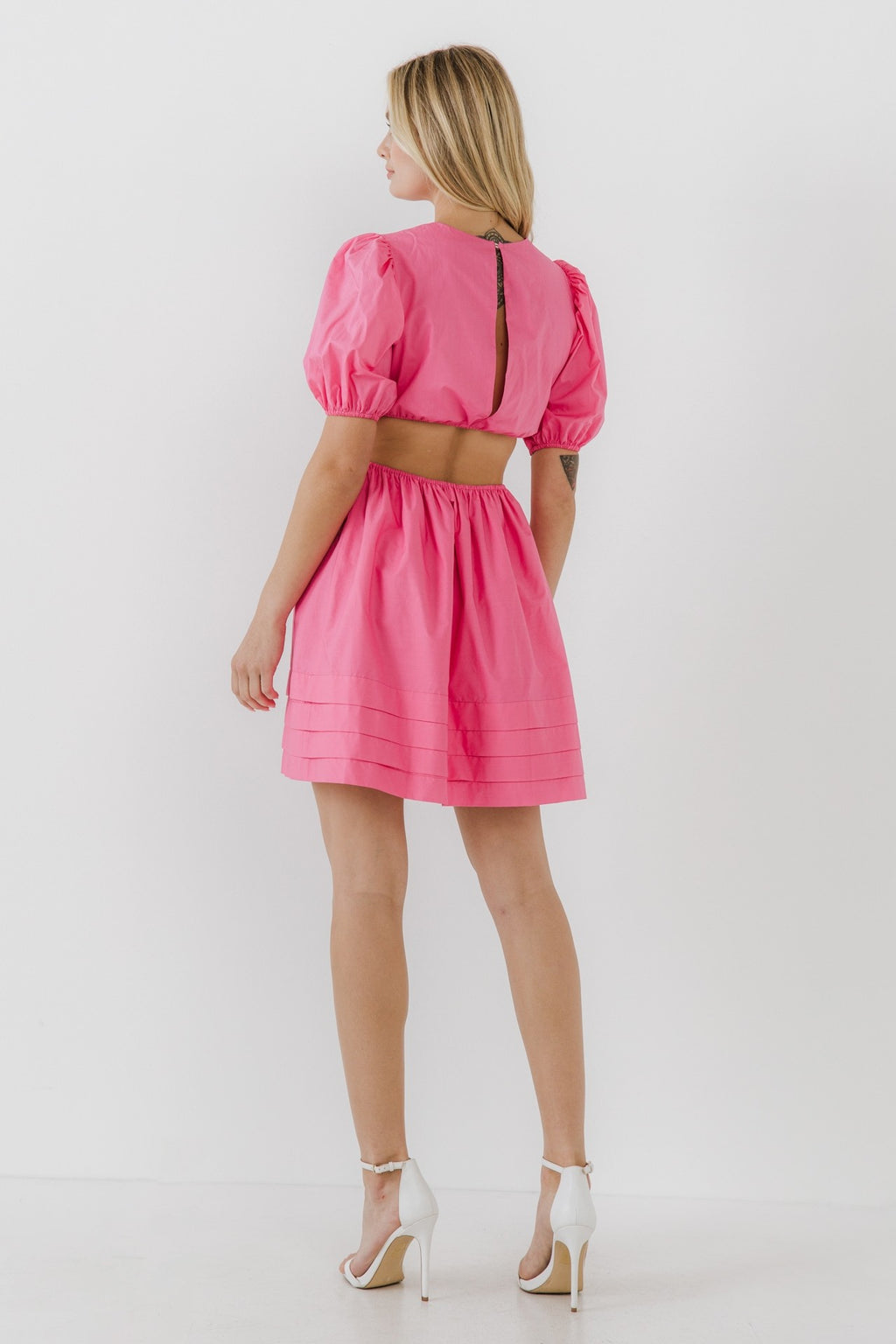 Pink Cutout Shortie Dress