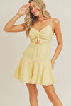 Sunny Yellow Grid Dress