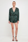 Jade Sequin Sparkle Romper