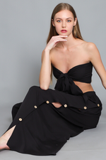Black 2 Piece Top and Wide Leg