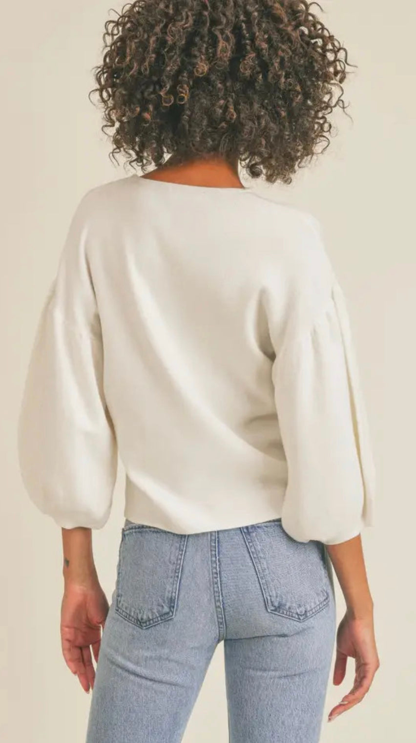 Eyes Wide Shut Sweater White