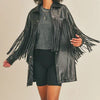 Wild West Black Fringe Shacket