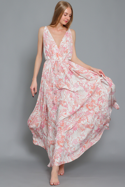 PINK SWIRL TANK MAXI