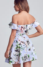 Floral Off The Shoulder Mini Dress