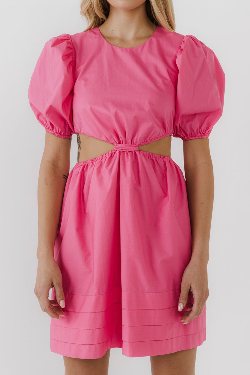 Pink Cutout Shortie Dress