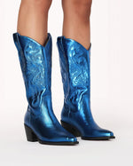 Cobalt Metallic Western Boot