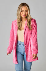 Crushed Velvet Blazer