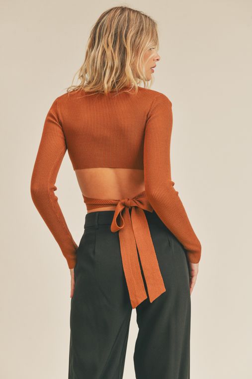 Tie Back Knit Top