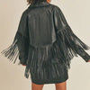 Wild West Black Fringe Shacket