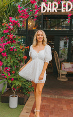 Colby White Eyelet Puff Sleeve Shortie