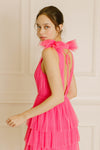 Hot Pink Tulle Shortie Dress