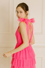 Hot Pink Tulle Shortie Dress