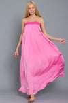 Pink/Fuchsia Tube Maxi Dress