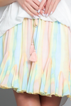 High Waist Rainbow Skirt