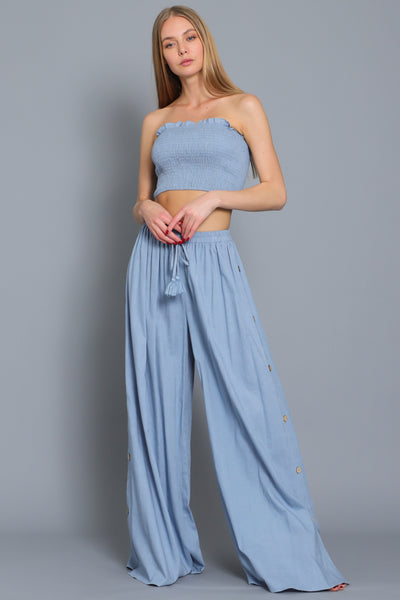 Dusty Blue Two Piece Set