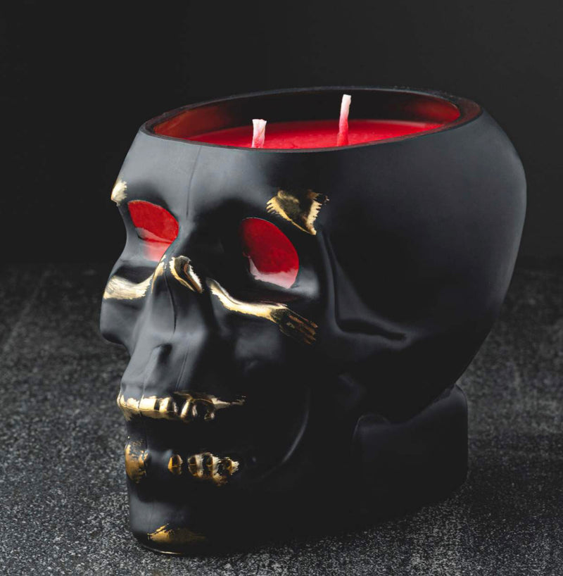 Red Badass Skull Candle