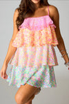 Disco Tiered Shortie Dress