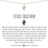 Stick Together Cactus Necklace