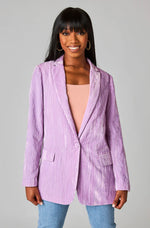 Crushed Velvet Blazer