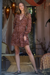 Long Sleeve Tier Short Dress