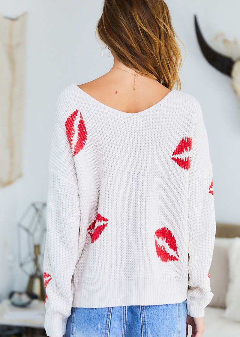 Lips Twist Sweater