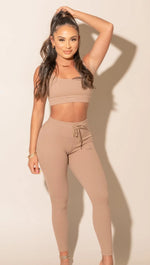 Daydreamer Crop Nude Ribbed