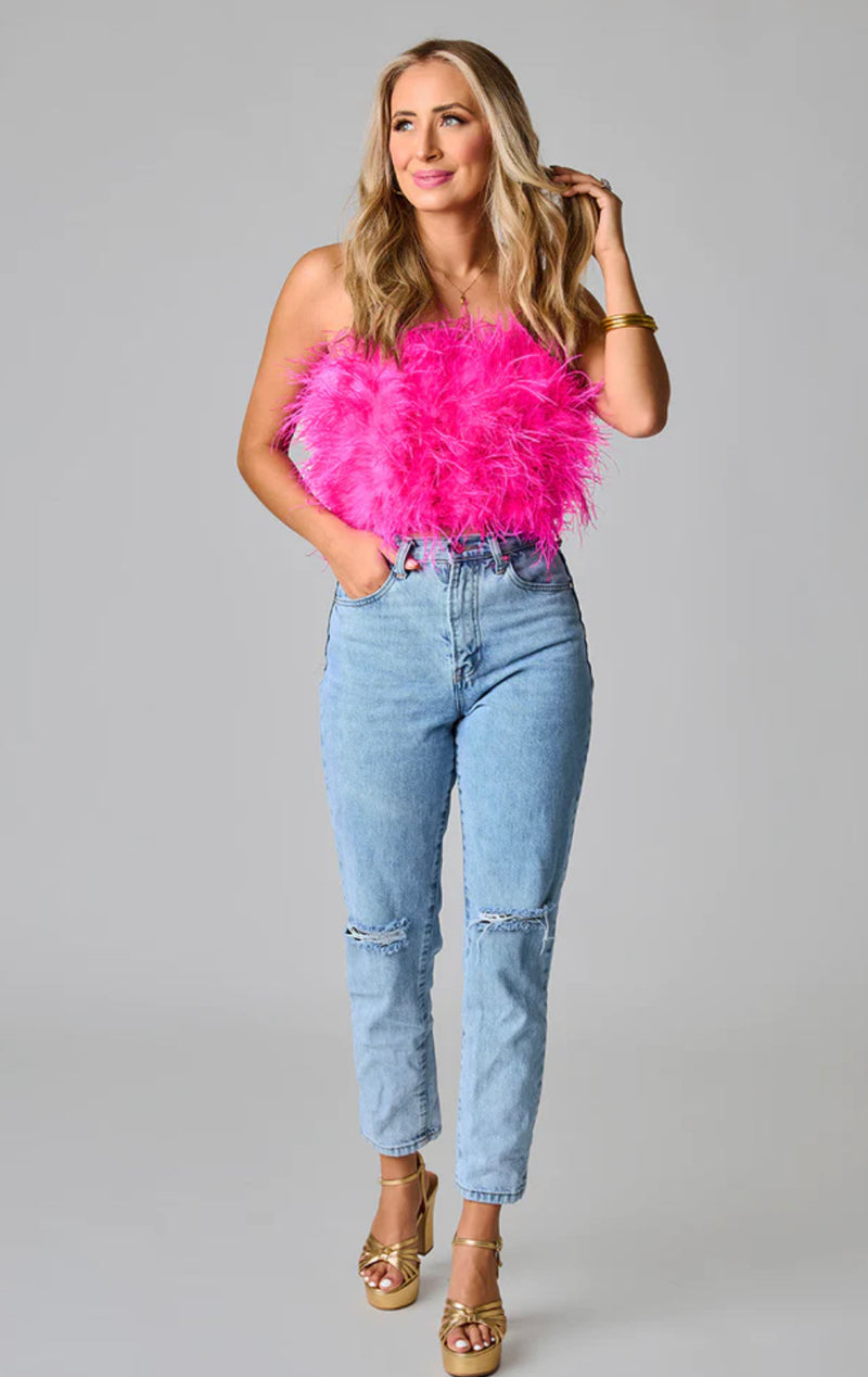 Fancy Feather Top