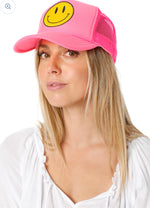 Happy Face Pink Trucker