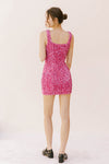 Pink Sequin Shortie Dress